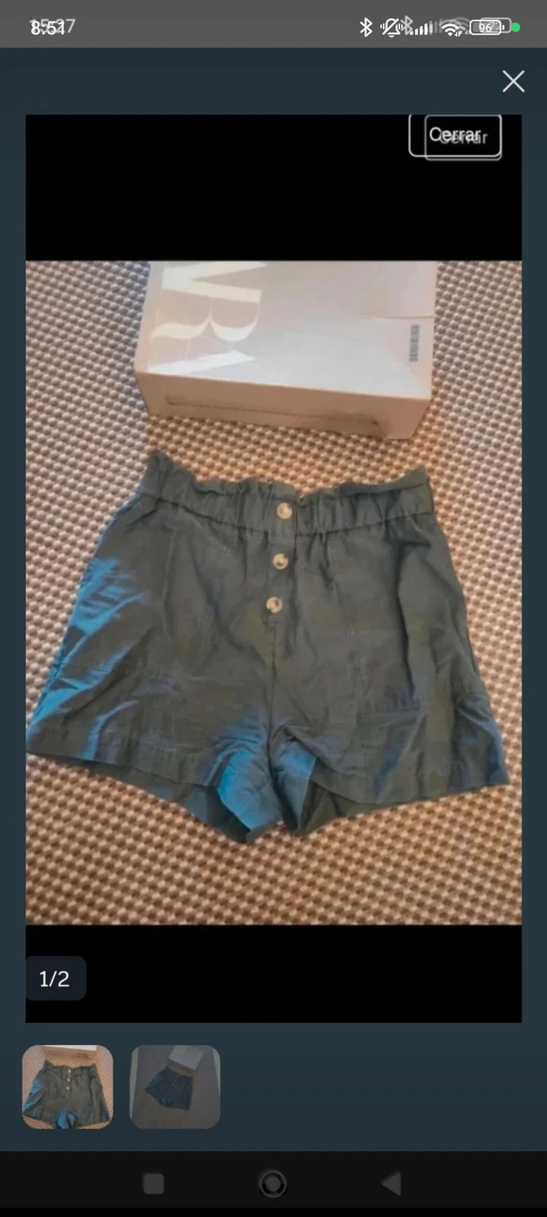 Pantalón corto zara t.l